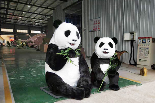 Silicona Animatronics Animal Life Size Panda Modelo