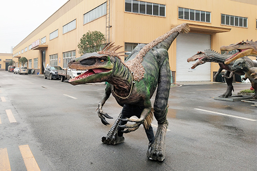 Jurassic Velociraptor costume Light-weight Walking Dinosaur