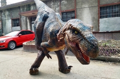 Traje de dinosaurio animatronic ambulante para el espectáculo escénico