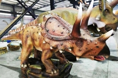 Touch Sensing Animatronic Dinosaur for Amusement Park