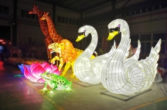 Theme Park Decoration Chinese Animal Lanterns