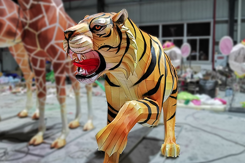 Attractive Animal Lantern Tiger Lighting Model,Chinese Art Lantern