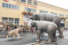 Museo Tigre de tamaño natural Animal animatrónico