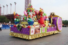 Decoración del flotador del desfile del parque temático