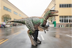 Disfraz de dinosaurio animatronic de tamaño real