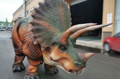 4 piernas Triceratops tamaño de vida caminando traje de dinosaurio