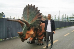 4 Legs Triceratops Life Size Walking Dinosaur Costume