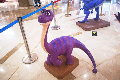 De dibujos animados de fibra de vidrio dinosaurio estatua Decoración