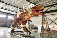 T-rex animatrónico gigante para Parque de entretenimiento al aire libre