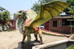 Equipo de entretenimiento dragón paseo animatrónico personalizado paseo