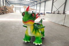 Outdoor Amusement Rides Battery Dinosaur Scooter