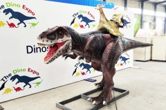 Theme Park Equipment Animatronic T-rex Ride