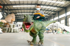 Animatronic Adult Dinosaur Ride Costume For Show Props