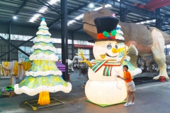 Custom Christmas Themed Lights, Christmas Tree, Snowman