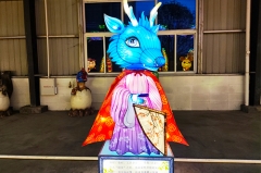 Decoración del festival de año nuevo Linterna de arte del zodiaco al aire libre