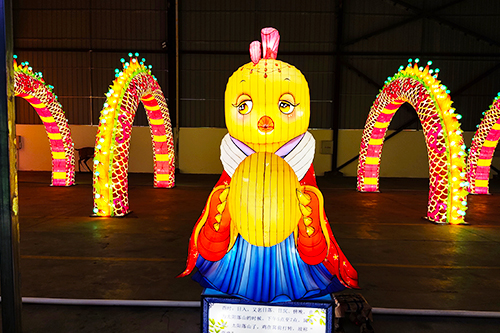 Decoración del festival de año nuevo Linterna de arte del zodiaco al aire libre