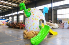 Cartoon fiberglass egg slides