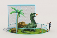 dinosaur theme basketball shooting machine