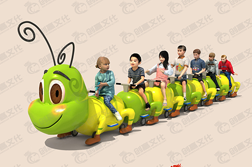 Green Caterpillar Train Rides for Kids