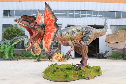 Dinosaurio del parque de atracciones más popular