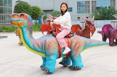 Colorful Apatosaurus Walking Rides