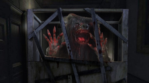 Horror haunted house props life-size werewolf