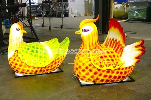 Fiberglass Mandarin Duck Lantern