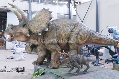 Animatronic Dinosaur and Robotic Baby Dinosaur
