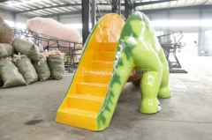 Dinosaur shaped glassed steel slide