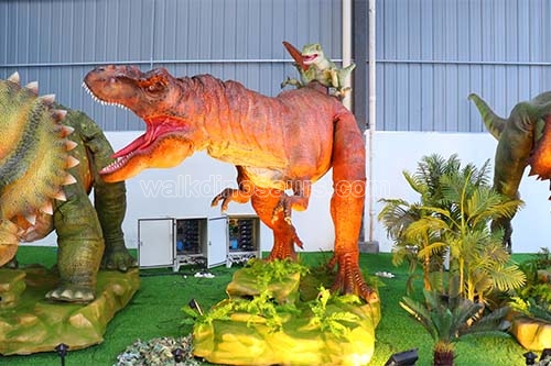 Dinosaurio del parque de atracciones más popular