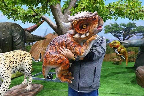 Animatronic Pachycephalosaurus Hand Puppet for Party