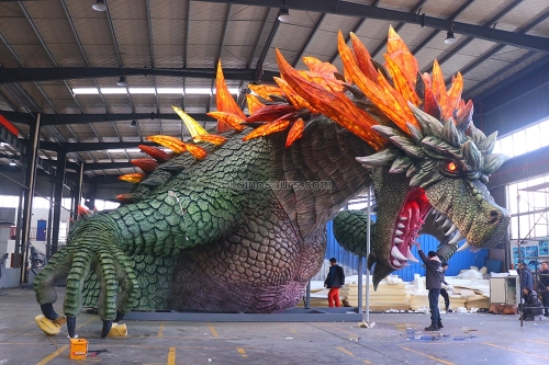 Dinosaurio del parque de atracciones más popular