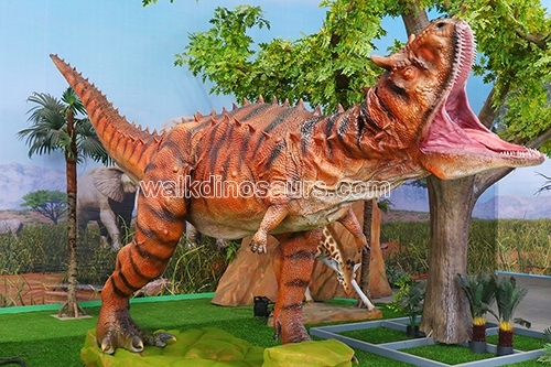 Dinosaurio del parque de atracciones más popular
