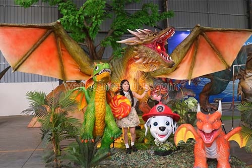 Animatronic Dragon Scene