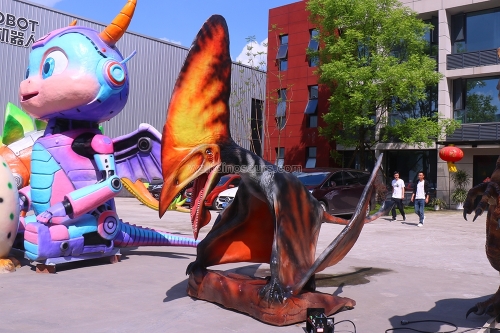 Dinosaurio del parque de atracciones más popular
