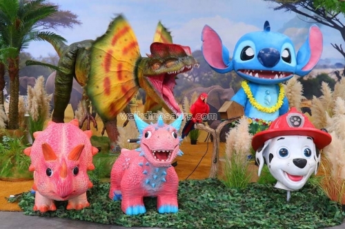 Dinosaurio del parque de atracciones más popular