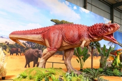 High-end Customized 8 Meters Long Life-Size Realistic Animatronic Carnotaurus Dinosaur Giant Movable Roaring Dinosaur Animatronic Model for Amusement Park