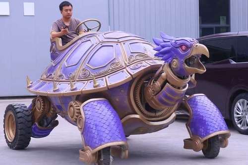 Custom Animatronic Parade Float for Theme Park | Electric Remote-Controlled Float with LED & Sound — FRP Factory Direct