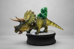 Animatronic Triceratops VR Ride on Dinosaur Amusement Park Equipment With Saddle Handlebar