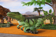 Custom Green Velociraptor Mascot Costume Realistic Dinosaur Cosplay Suit for Party & Events
