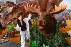 Animatronic Moose Head with Realistic Fur | Wall Mounted Moose Decoration for Theme Park & Restaurant
