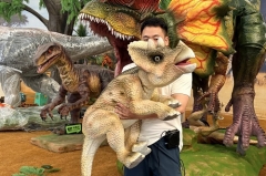 Realistic Animatronic Baby Dinosaur Hand Puppet