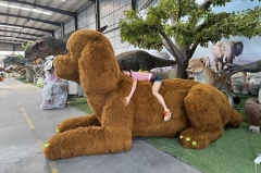 Animatronic Giant Poodle Dog Manufacturer for Mall Decoration