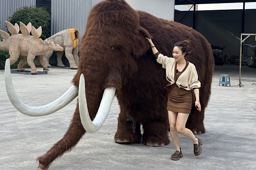 Woolly Mammoth Costume Life Size Mascot Suit for Parades and Events