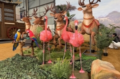Giant Animated Reindeer Holiday Display Prop for Retail Center Commercial Plaza Resort Funfair Christmas Bazaar City Square