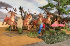 Giant Animated Reindeer Holiday Display Prop for Retail Center Commercial Plaza Resort Funfair Christmas Bazaar City Square