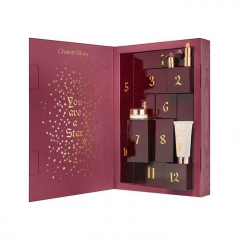 Custom Printed Gift Cardboard Packaging Cosmetics Advent Calendar Box