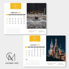 Custom Printing Paper Calender Best Selling Flip Over Art paper Printing Calendar