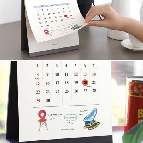 Customized Printing Desk stand Calendar Office Table Calendar