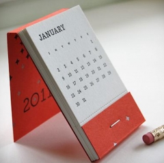 Table Calendar Custom Handmade Gift Customized Style Office Paper Color Desk Printing Calendar